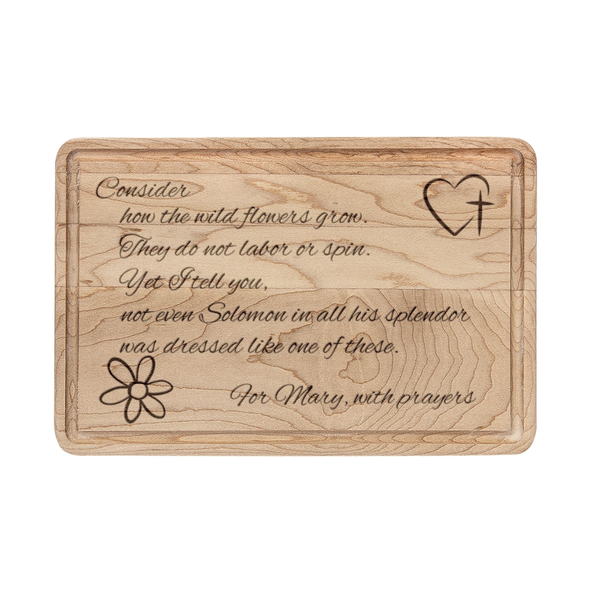 Engraved Recipe Wooden Cutting Board