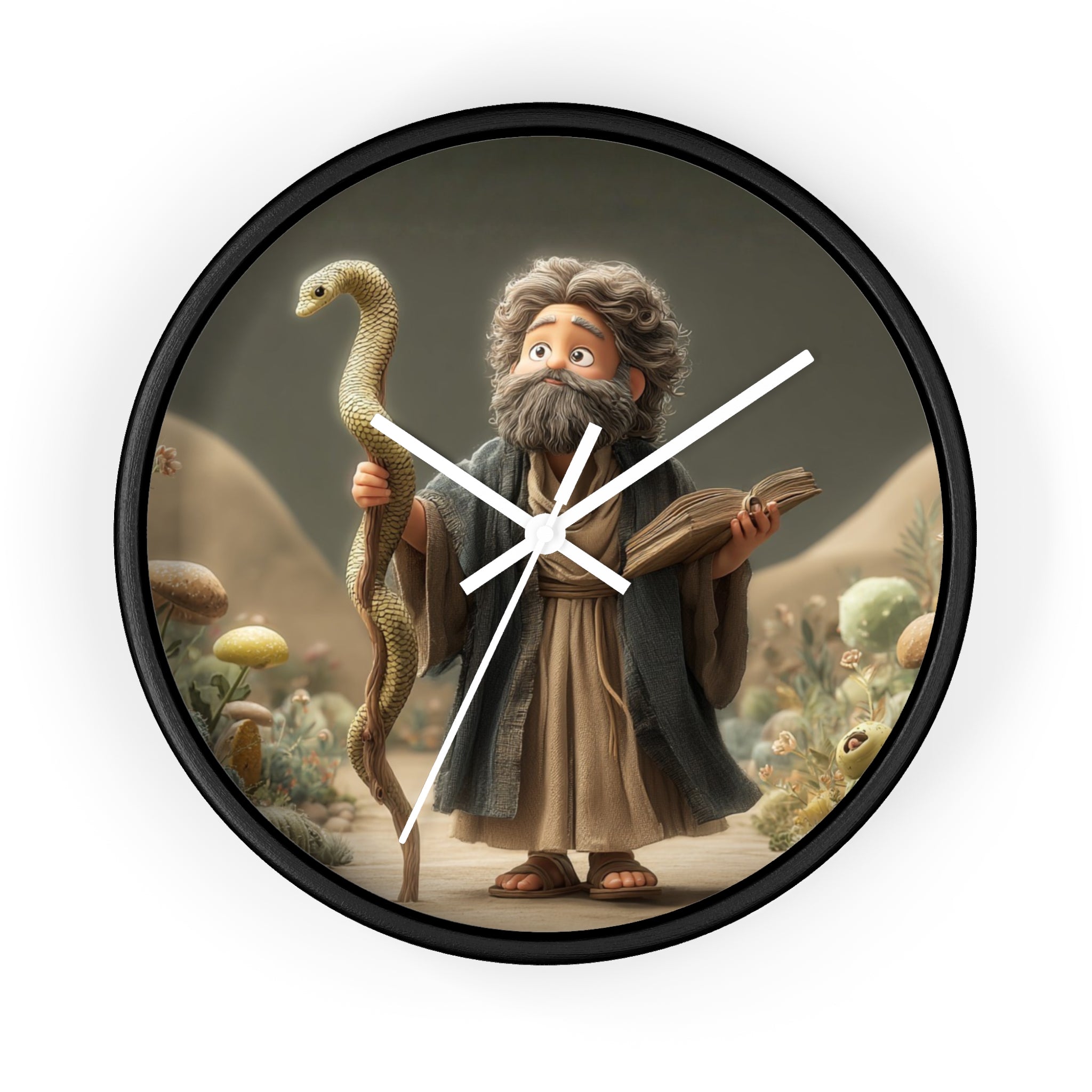 Moses Cartoon Wall Clock