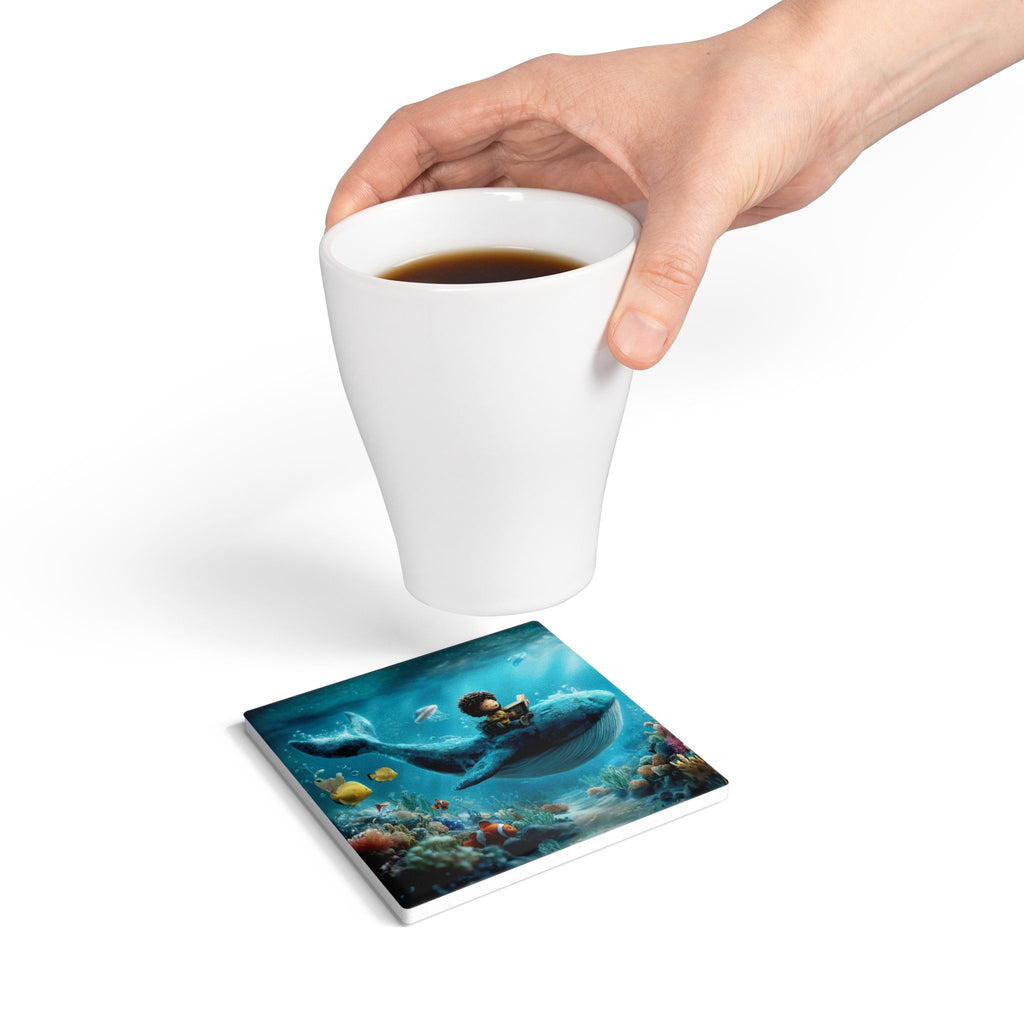 Biblical Jonah Ceramic Coaster