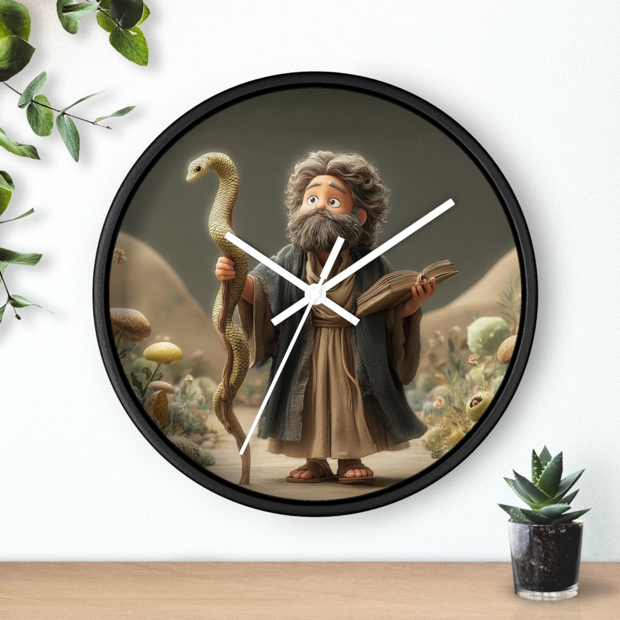 Moses Cartoon Wall Clock