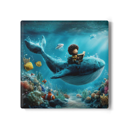 Biblical Jonah Ceramic Coaster