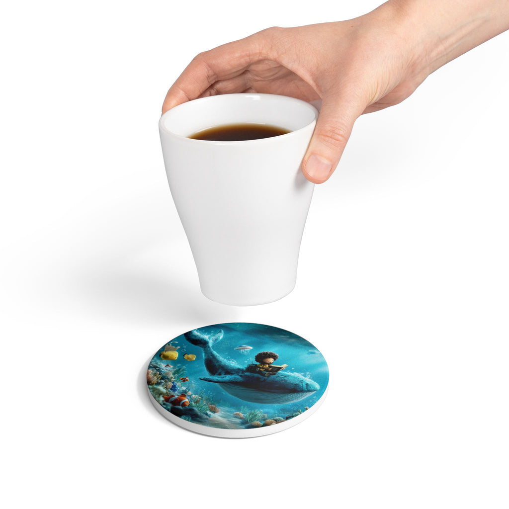 Biblical Jonah Ceramic Coaster