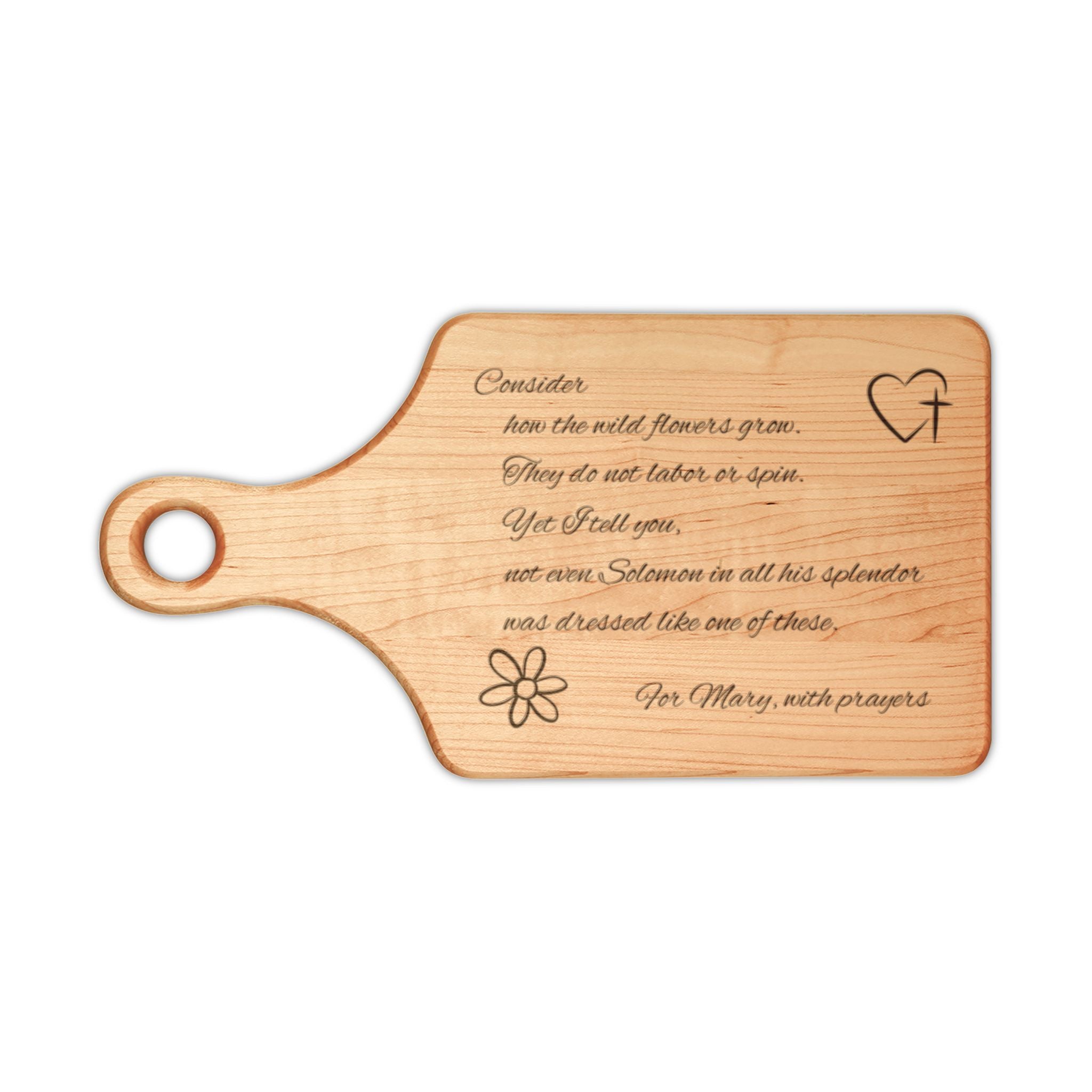 Engraved Recipe Wooden Cutting Board