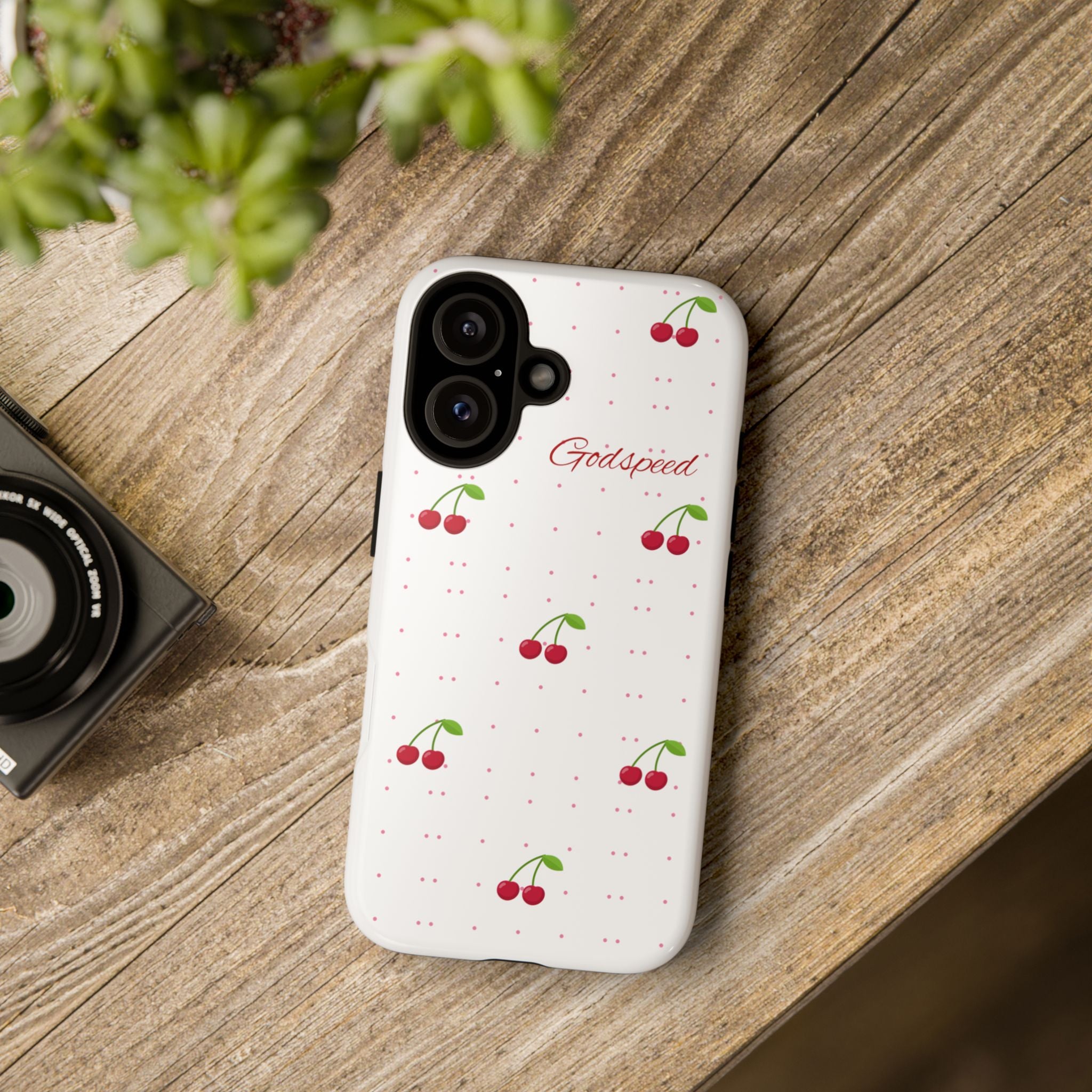 Godspeed Cherry Pattern Phone Case