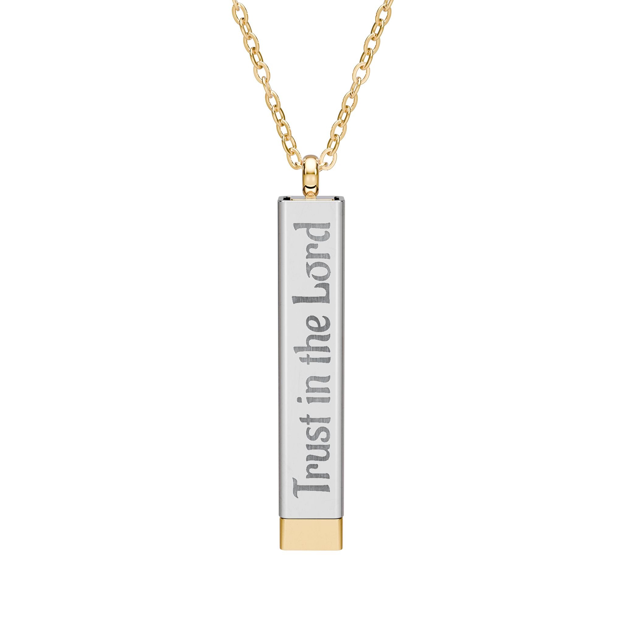 Hidden Message Sliding Bar Necklace