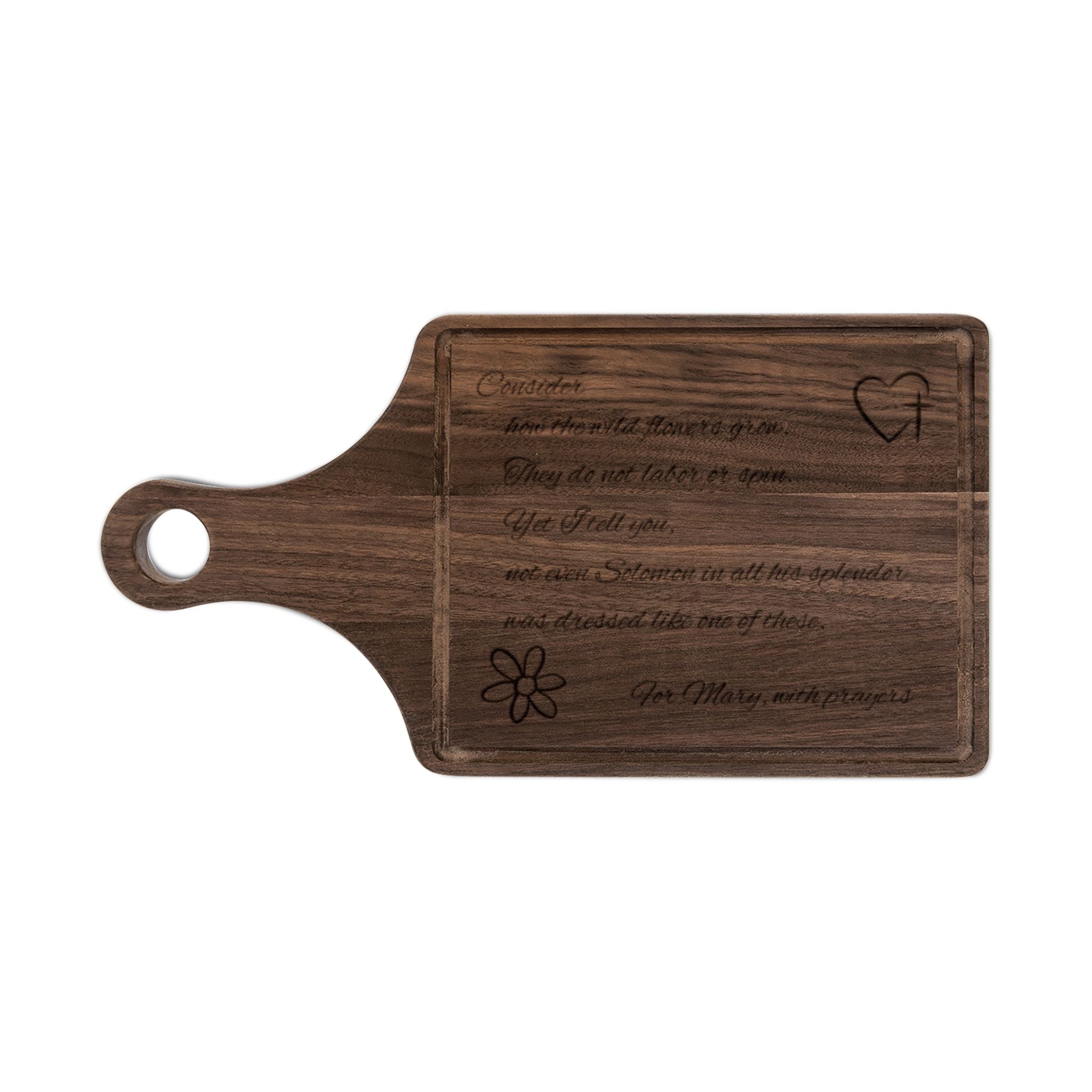 Engraved Recipe Wooden Cutting Board