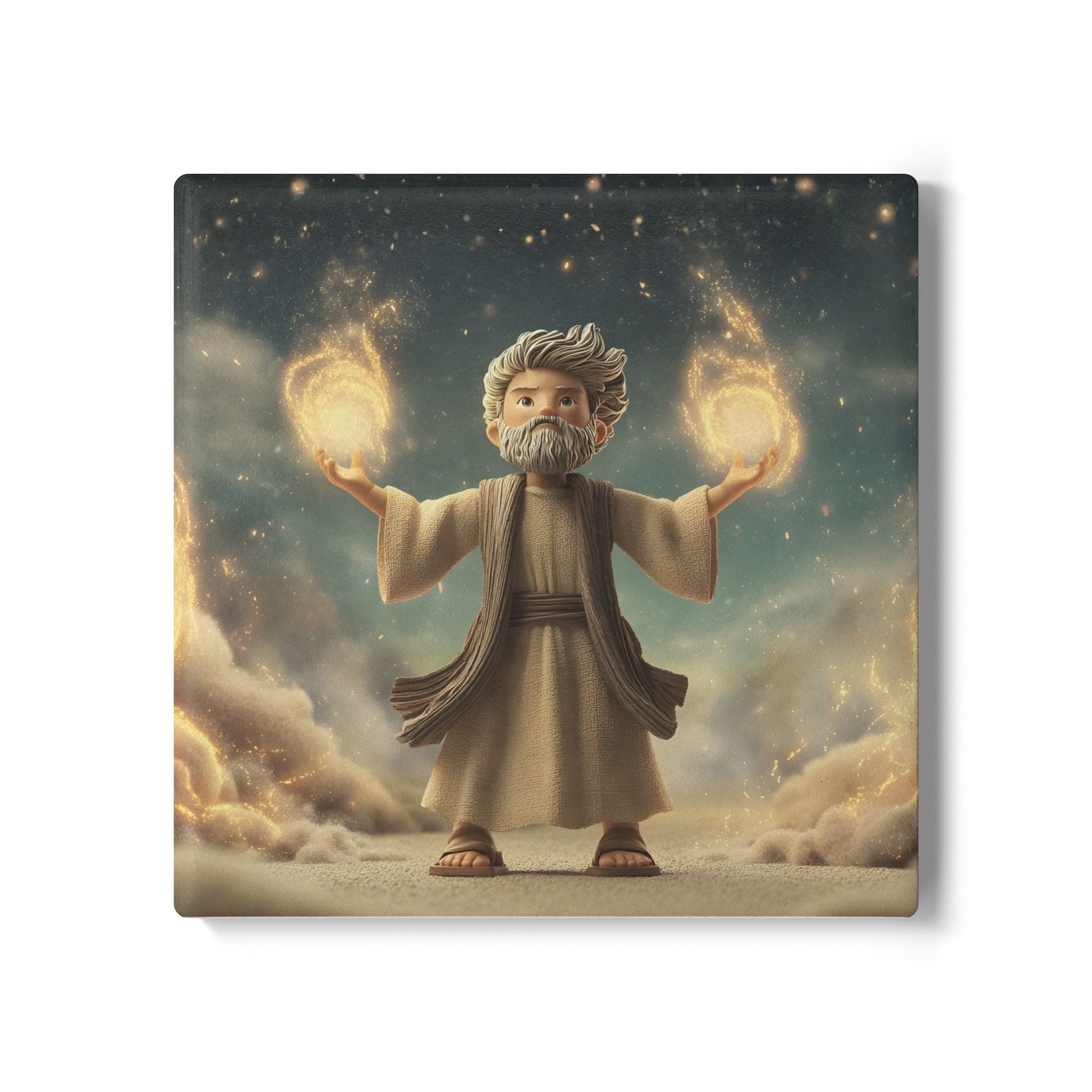 Biblical Elijah Ceramic Coaster