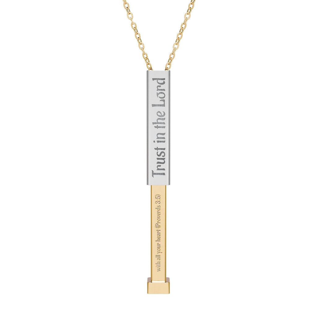 Hidden Message Sliding Bar Necklace