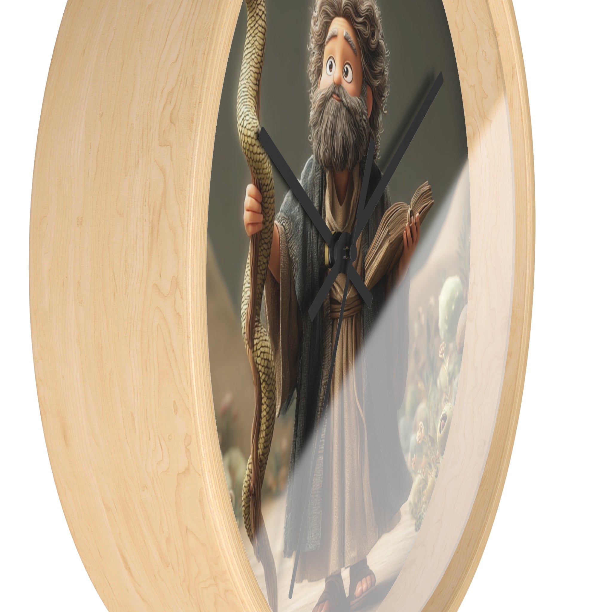 Moses Cartoon Wall Clock
