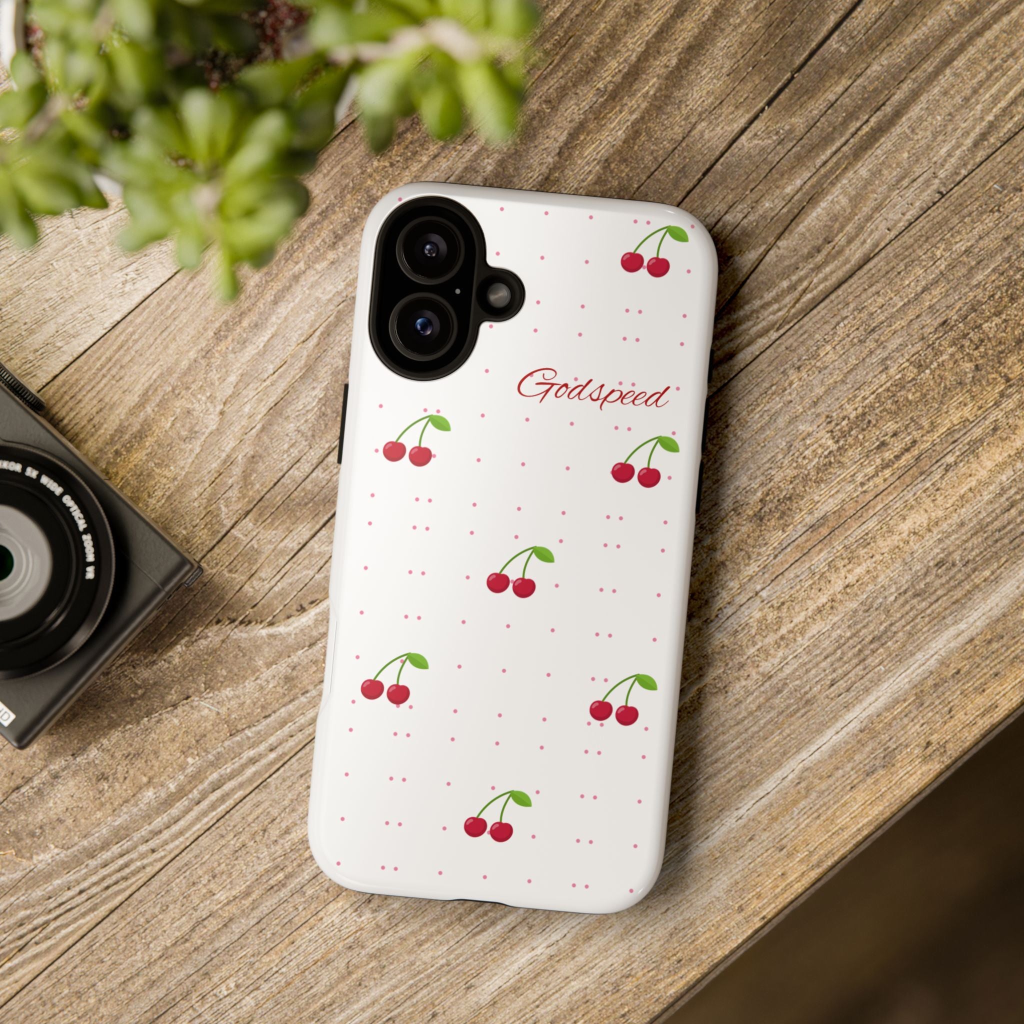 Godspeed Cherry Pattern Phone Case