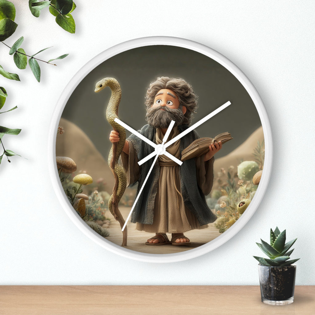 Moses Cartoon Wall Clock