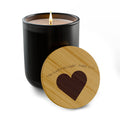 Engraved Heart Soy Candle