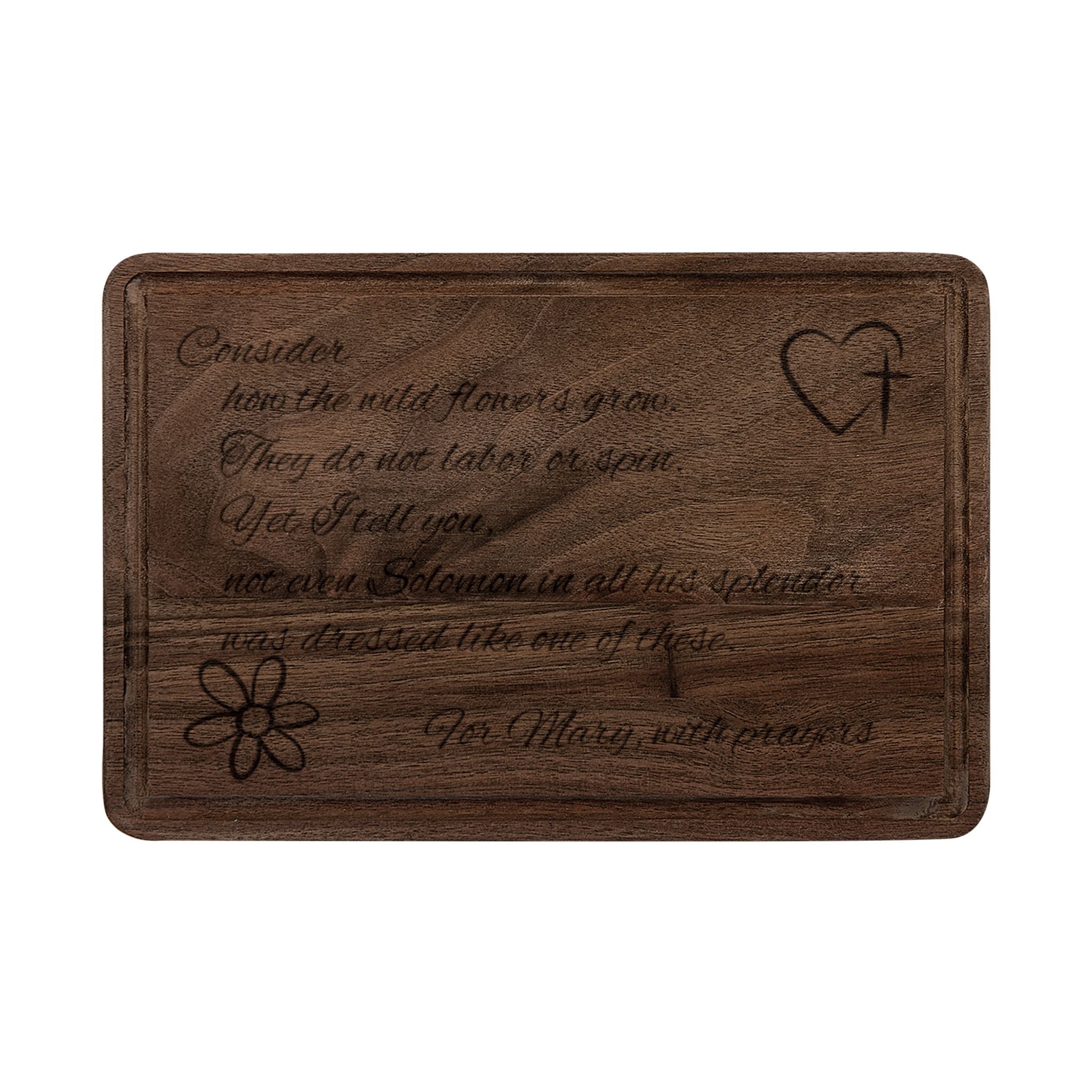 Engraved Recipe Wooden Cutting Board