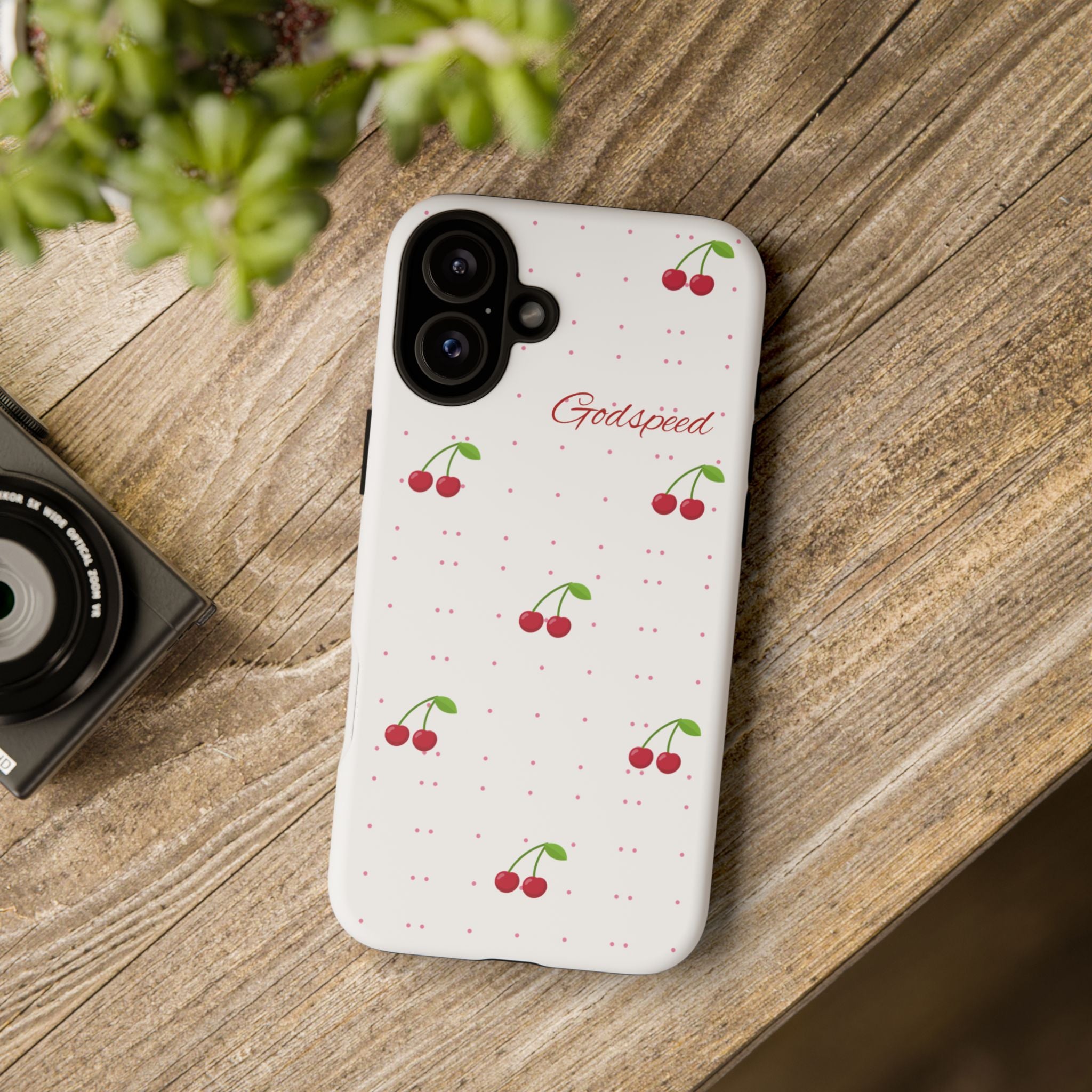 Godspeed Cherry Pattern Phone Case