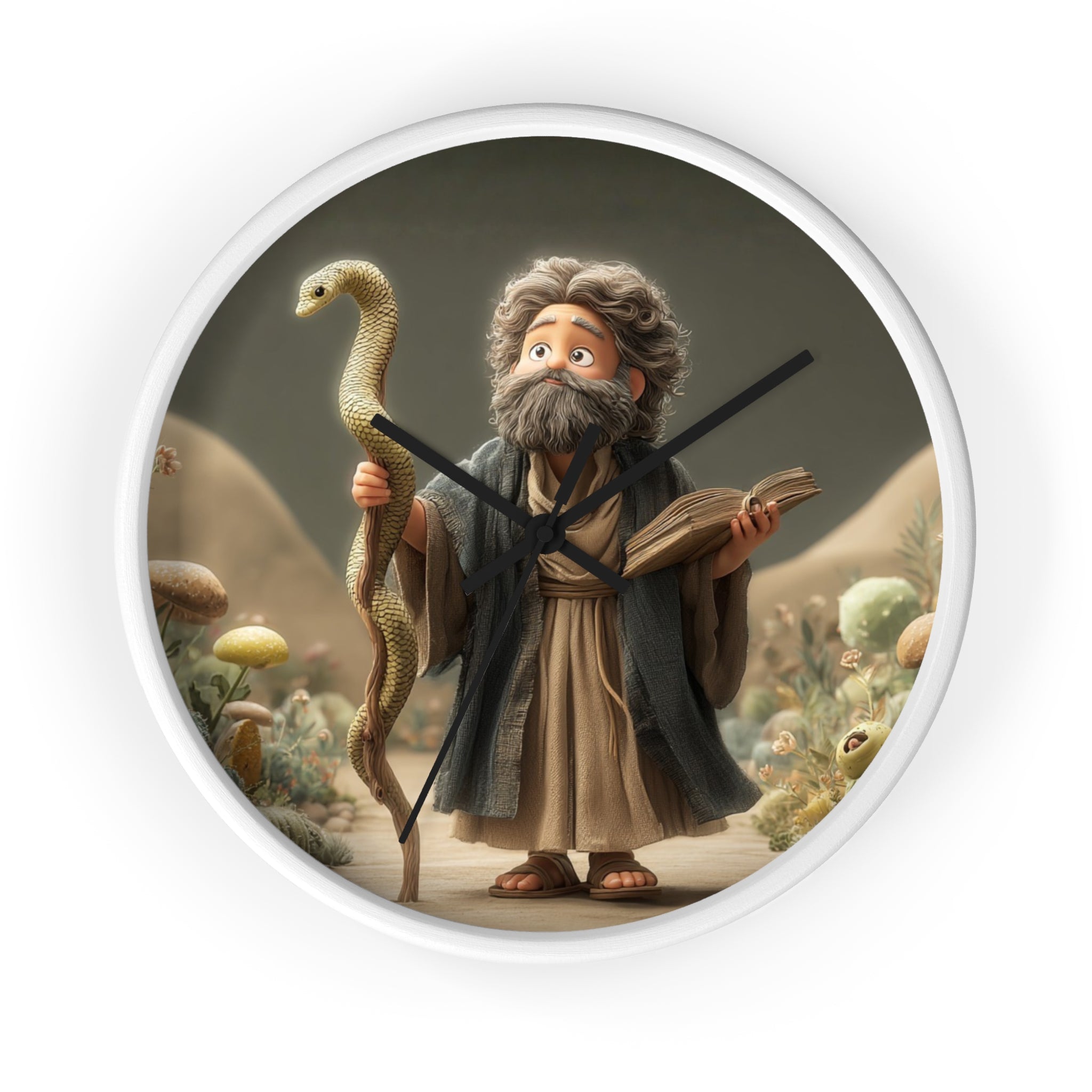 Moses Cartoon Wall Clock
