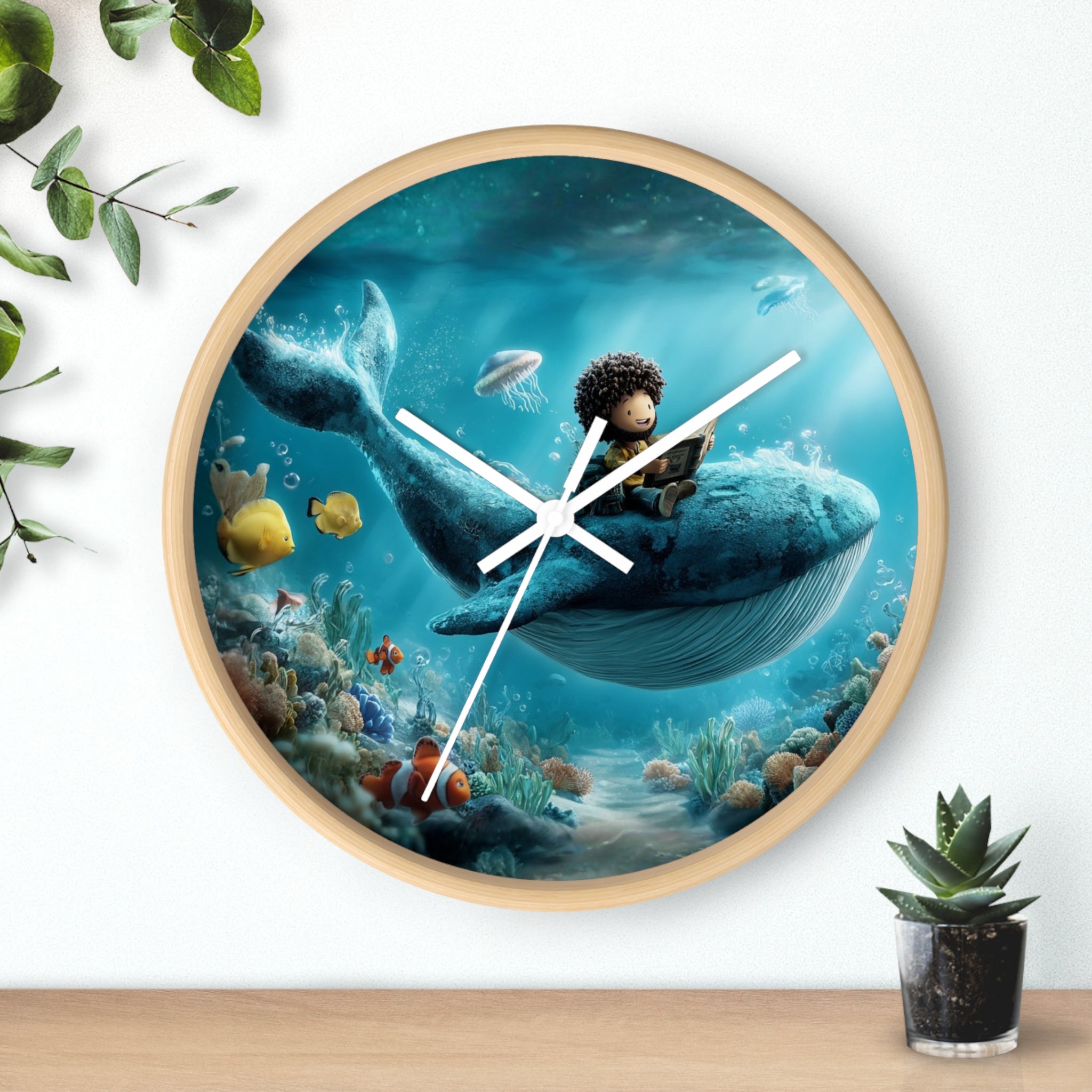 Jonah Cartoon Wall Clock