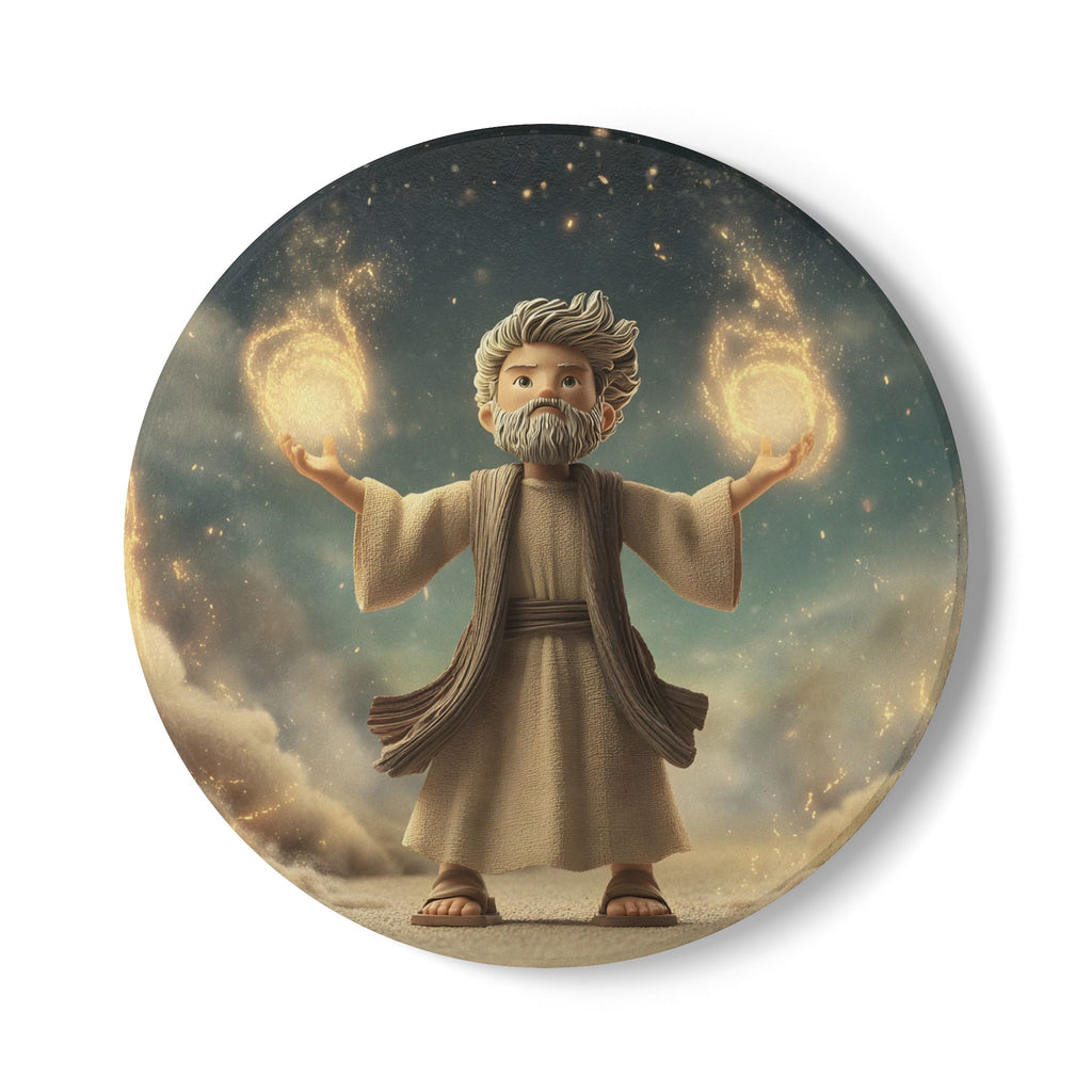 Biblical Elijah Ceramic Coaster