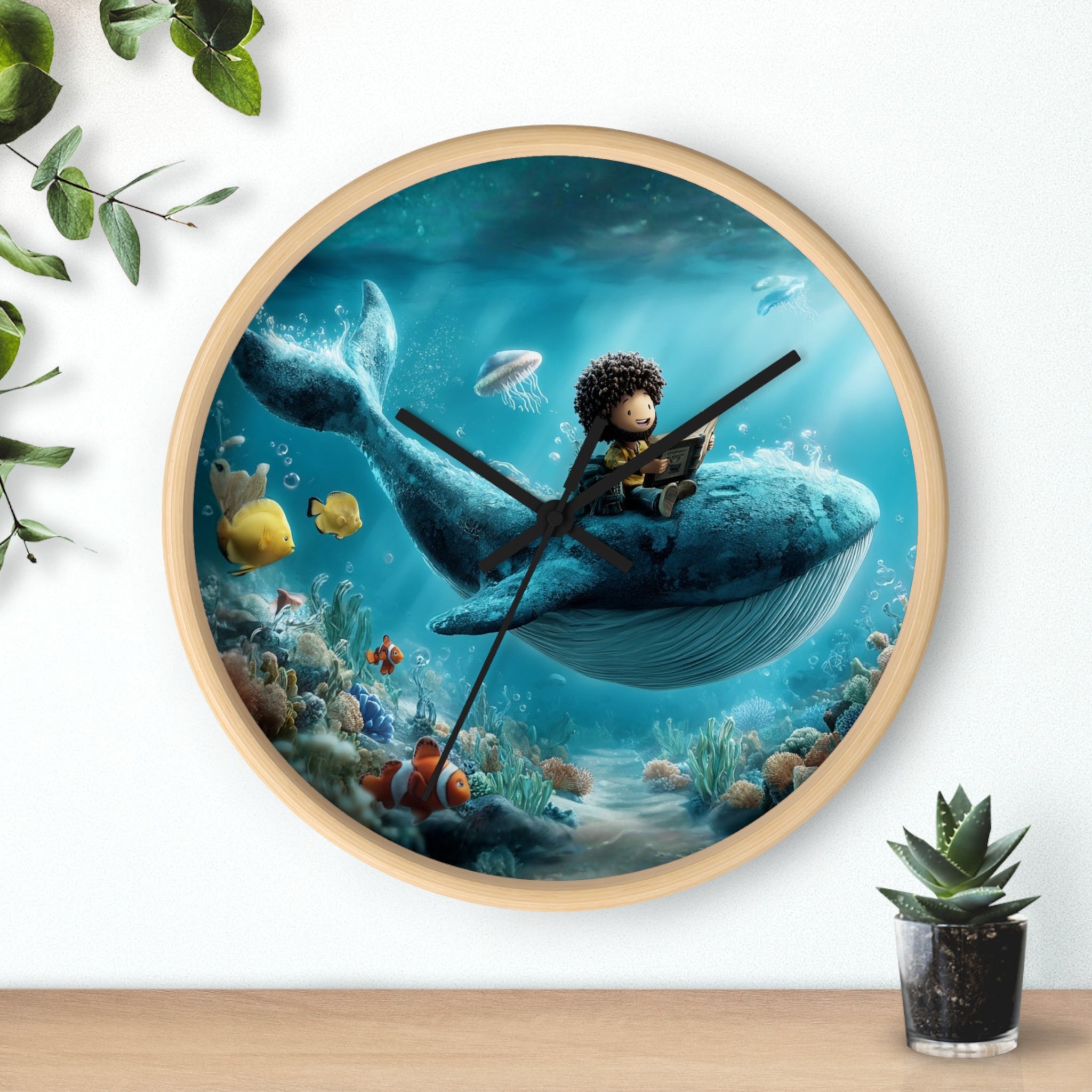 Jonah Cartoon Wall Clock