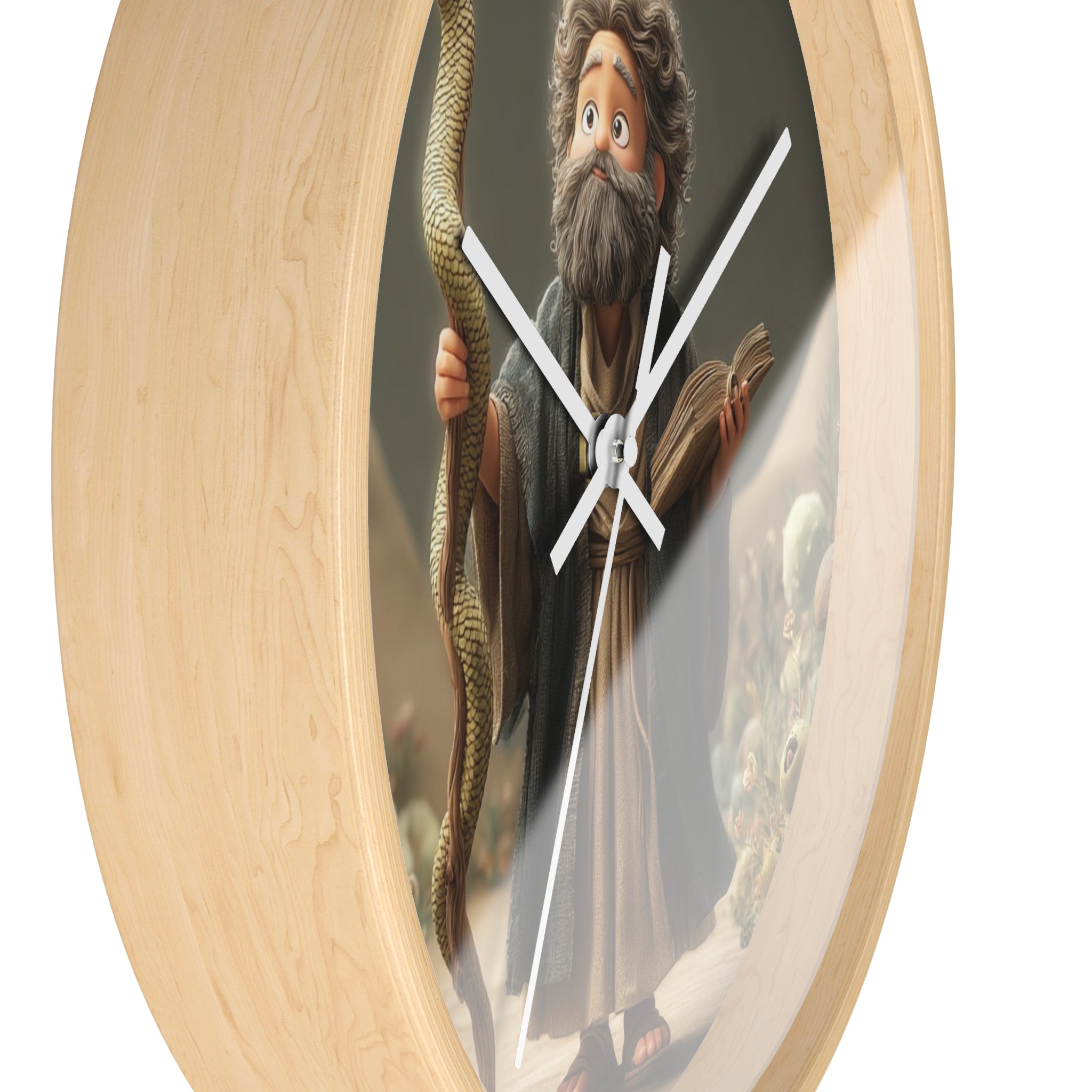 Moses Cartoon Wall Clock