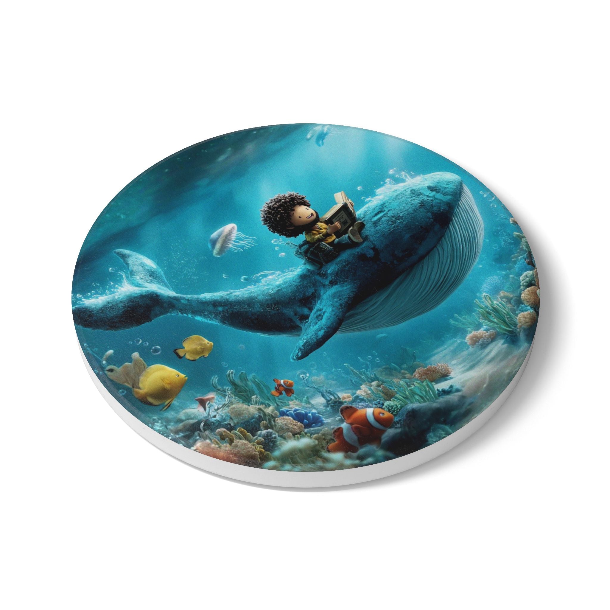 Biblical Jonah Ceramic Coaster