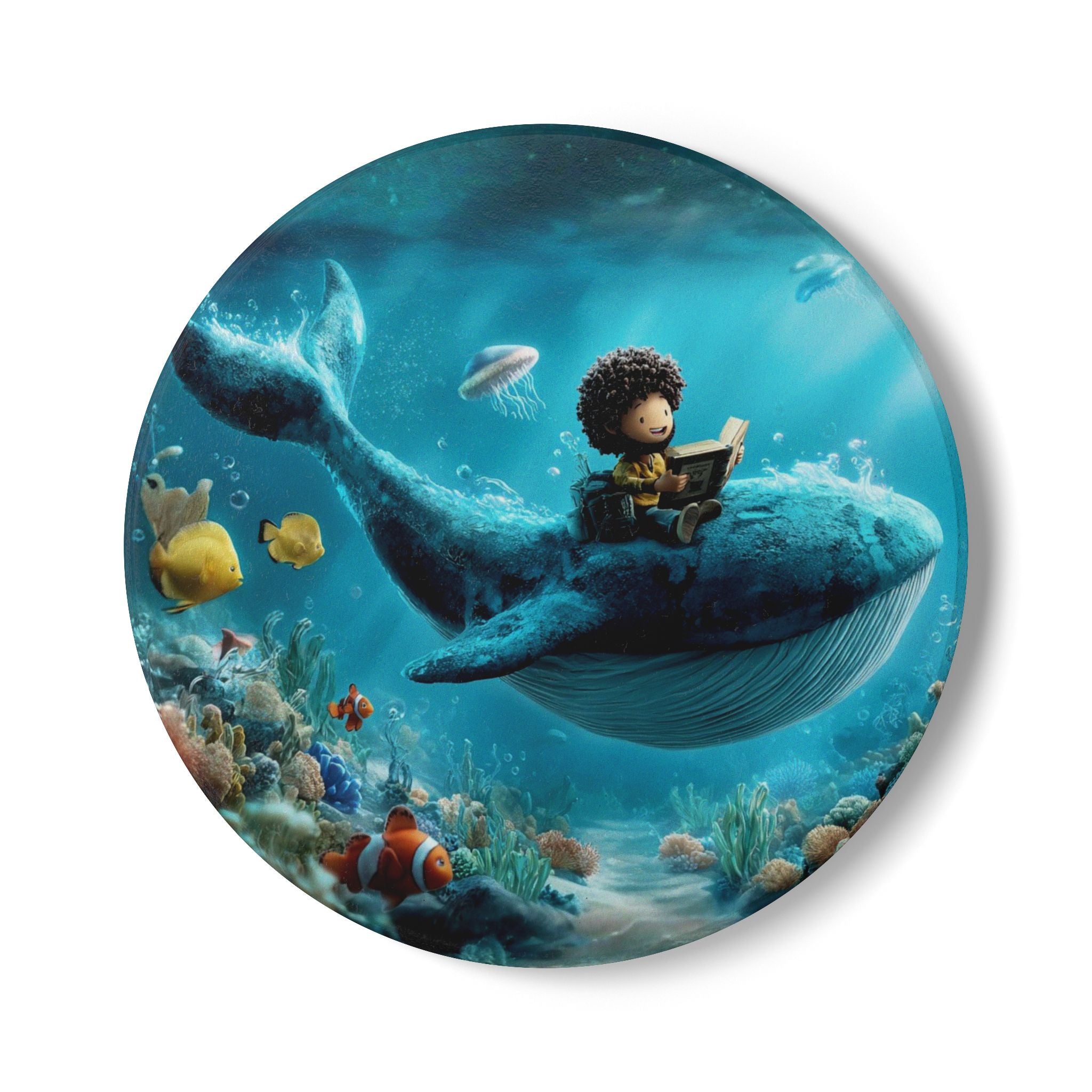 Biblical Jonah Ceramic Coaster