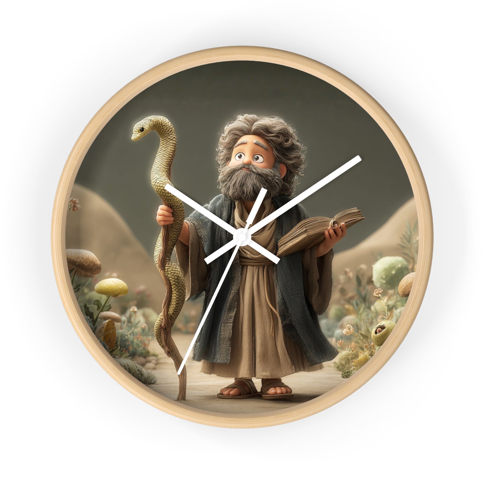 Moses Cartoon Wall Clock