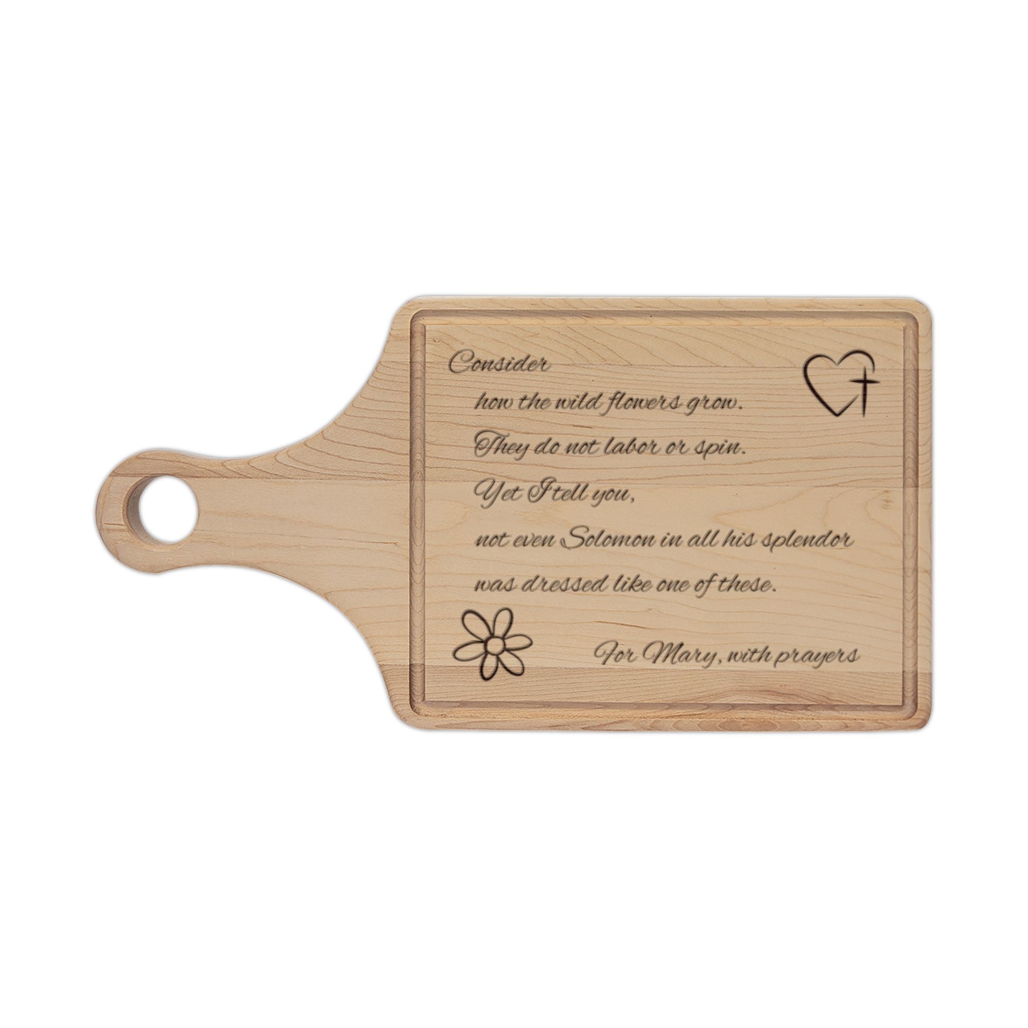 Engraved Recipe Wooden Cutting Board