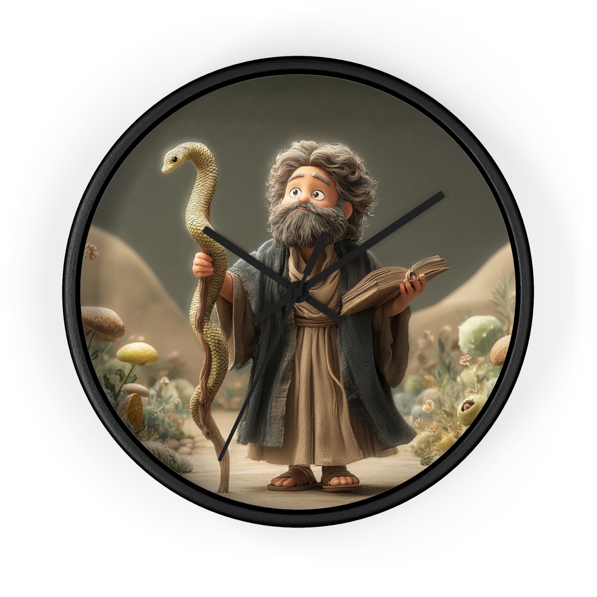 Moses Cartoon Wall Clock