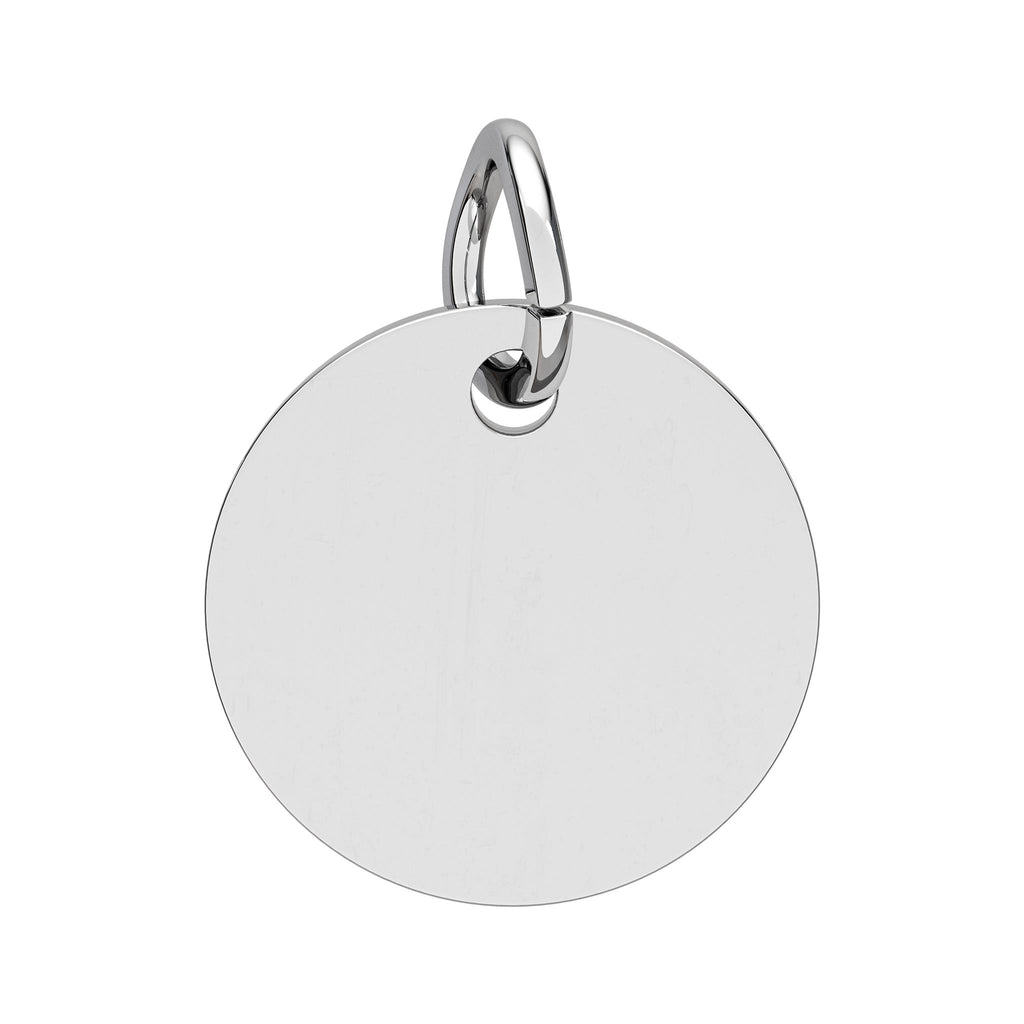 Engravable Birthstone Circle Charm