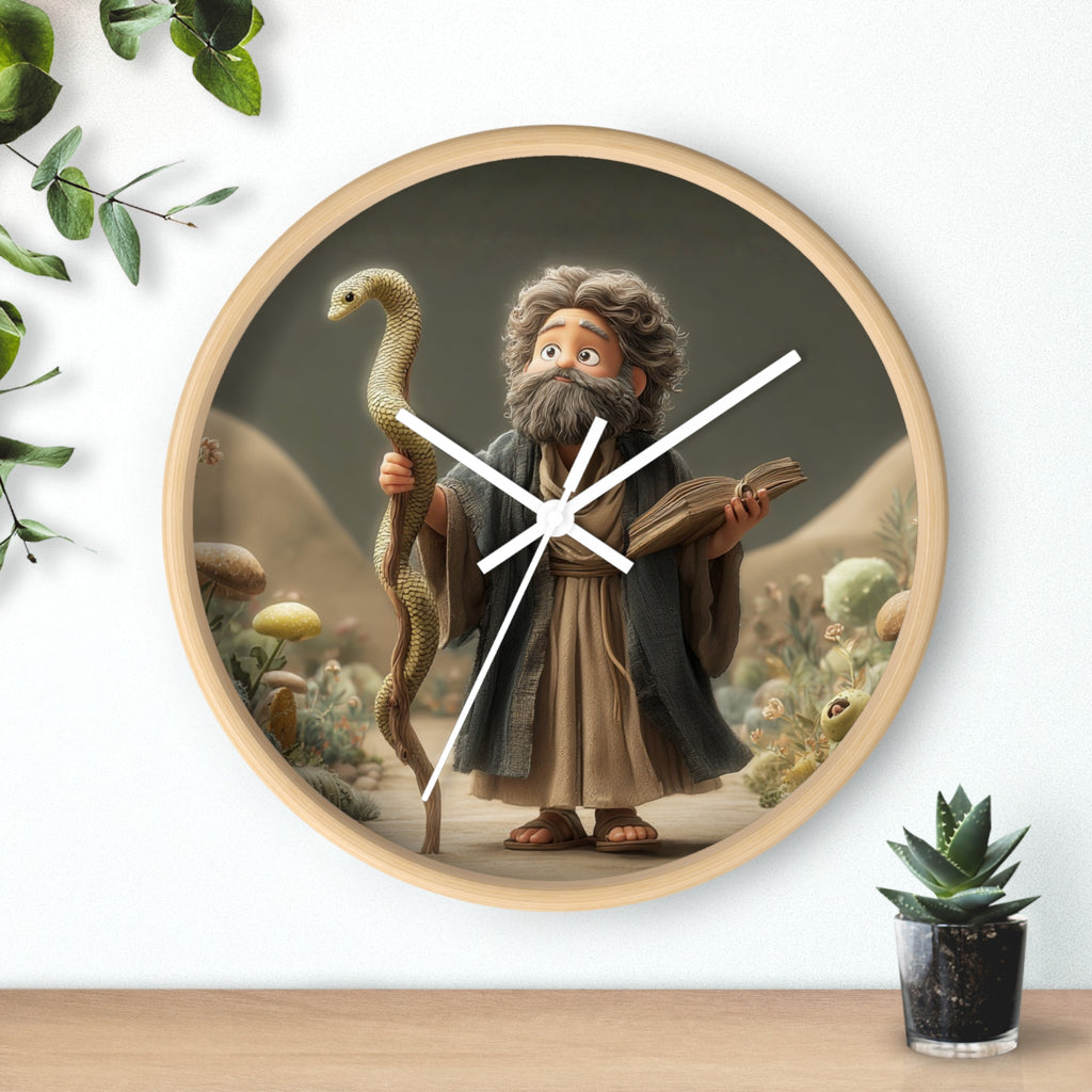 Moses Cartoon Wall Clock